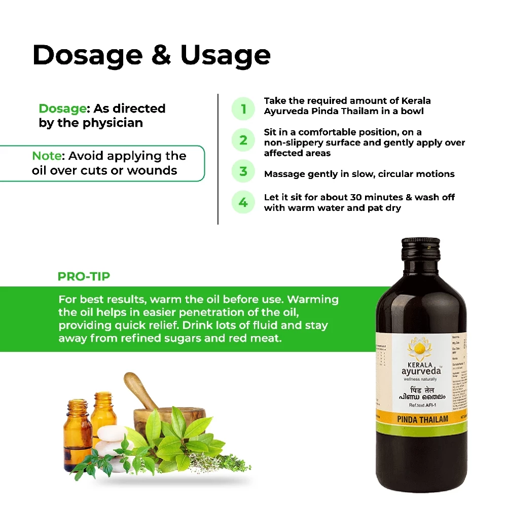 Kerala Ayurveda Pinda Thailam, 450 ml-4.webp